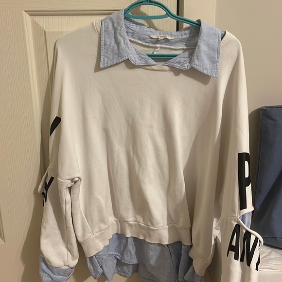 T-shirt,fake two piece top - Picture 1 of 2